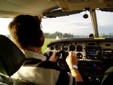 Pilot Olivier Burkle, Langley Flying School